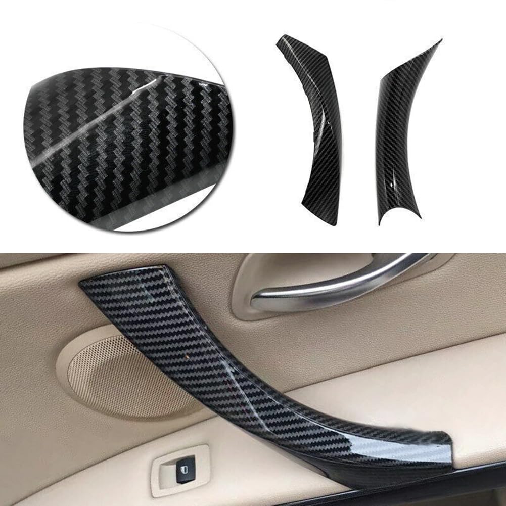 ABS Carbon Fiber Look Inner Door Handle Covers For BMW 3 Series E90 E91 – Set Of 6 Pieces