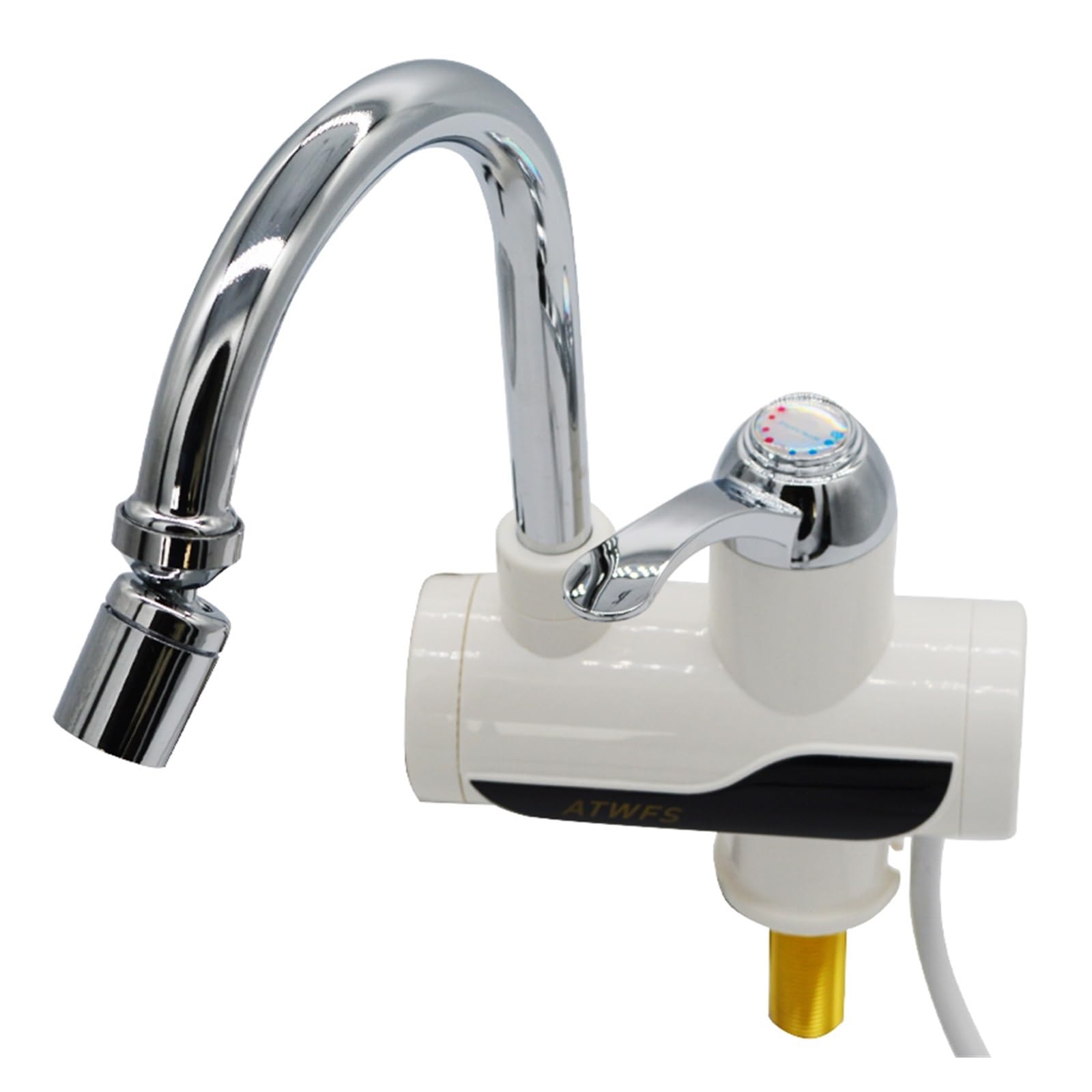 Calentador de Agua instantáneo sin Tanque, Grifo de Cocina de calefacción de Grifo de Agua Caliente eléctrica, con Pantalla de Temperatura
