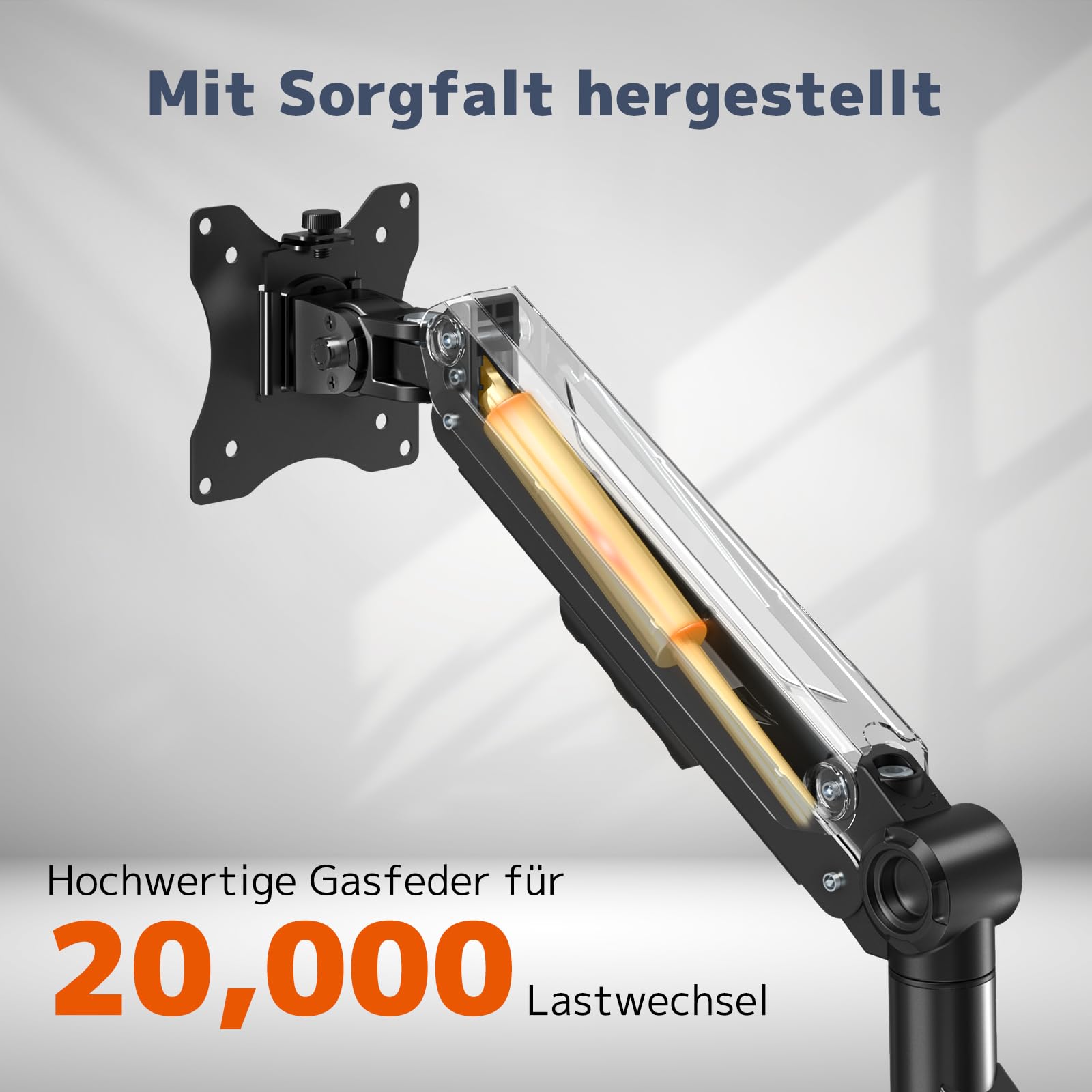 PUTORSEN Monitor Halterung mit Laptop Arm für 17-35 Zoll | Traglast 12 kg, VESA 75/100. Laptop-Arm bis 17" (5 kg). Montage per Klemme/Grommet. 5 Jahre Garantie