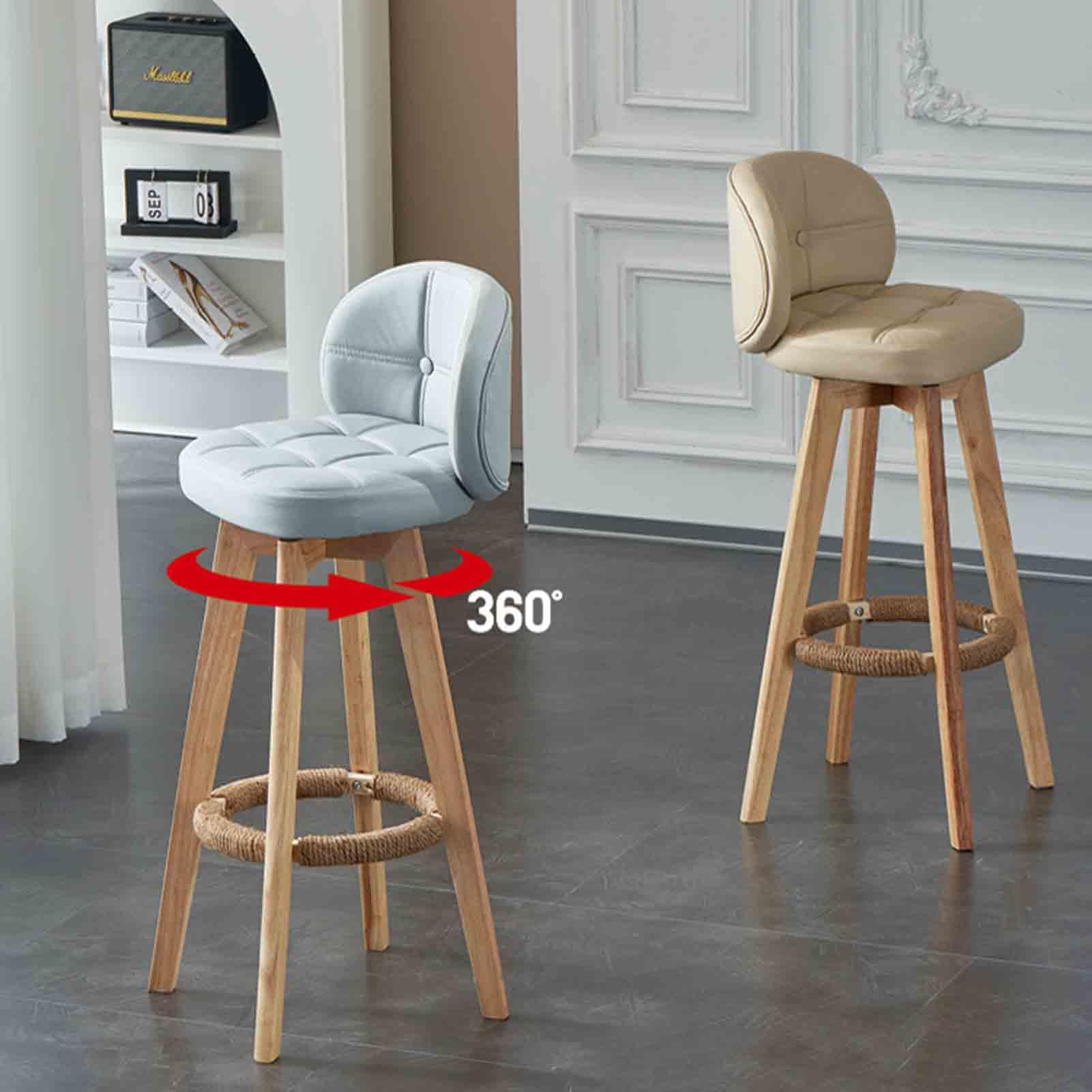 バーチェア、カウンターチェア　360度回転　高さ調整可能 カウンターチェア バーチェア 昇降 単品 360度回転 高さ調整 座