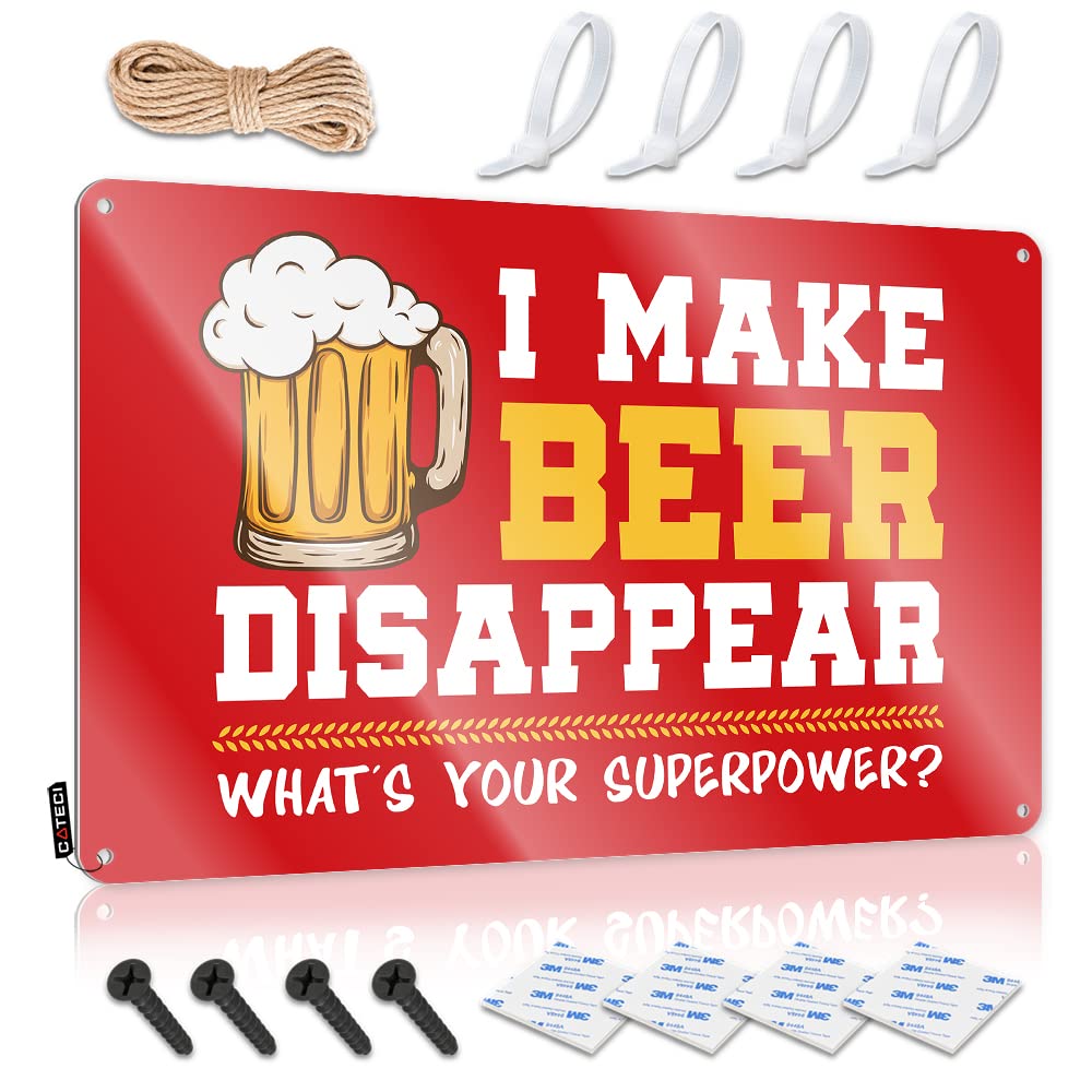 I Make Beer Disappear Waterproof Inappropriate - Garage Accessories For Men Cool Wall Decor Wall Art Decoration(30X40CM)
