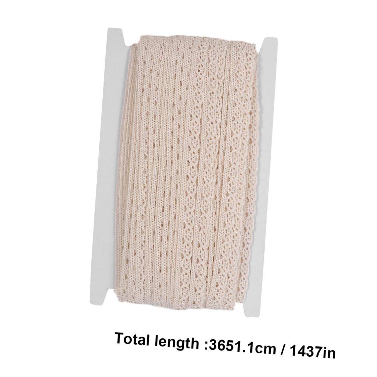 Housoutil 3 Cinta de Encaje de Algodón de Yardas Decorativa para Manualidades y Costura para Cortinas Manteles y Ropa