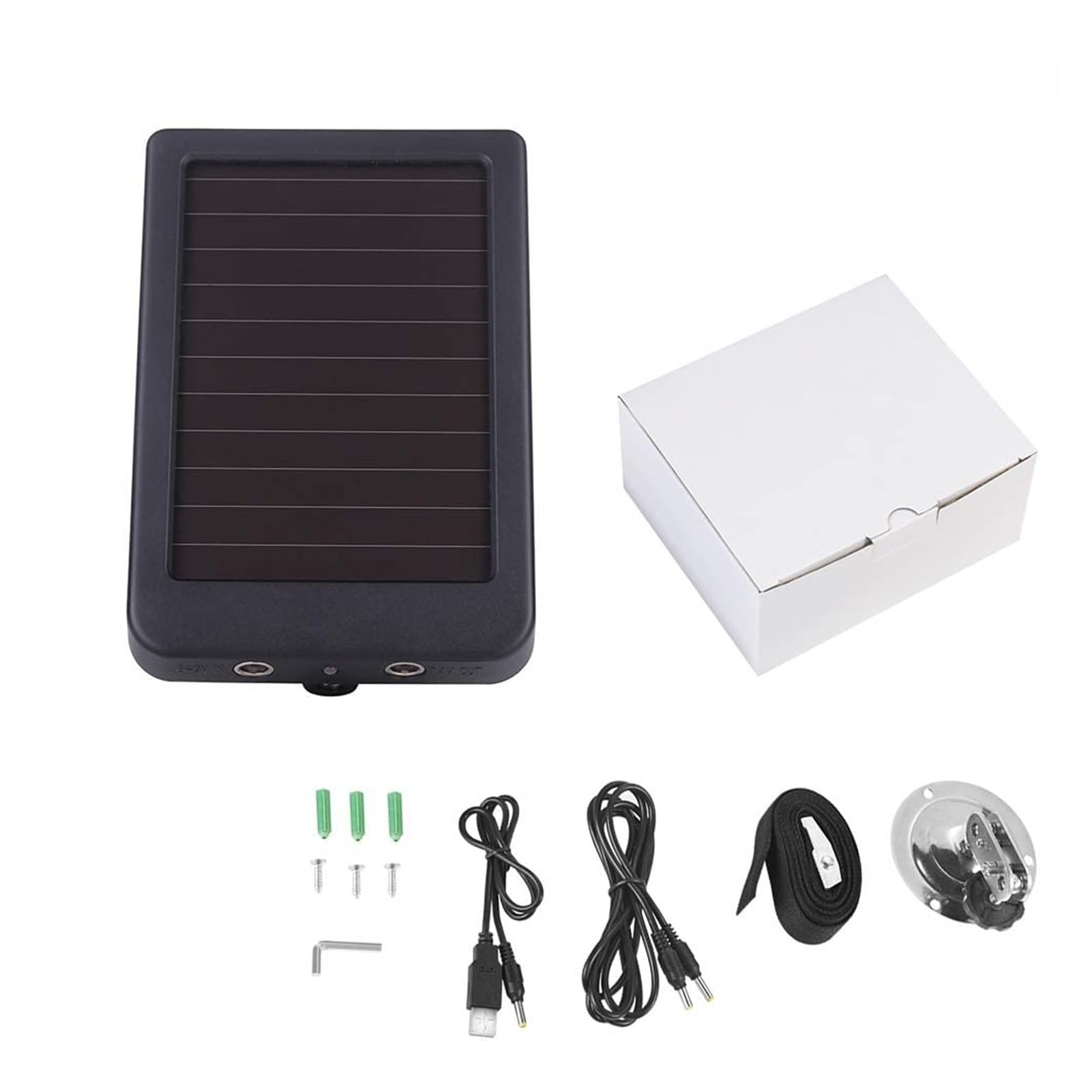 Pannello Solare Pannello Solare for Fotocamera Traccia, Caricabatterie a Pannello Solare Alimentato a Batteria ad alimentata 9 V 12V. Trail Fotocamera Photo Traps HC900 HC801 HC700 HC550 HC300