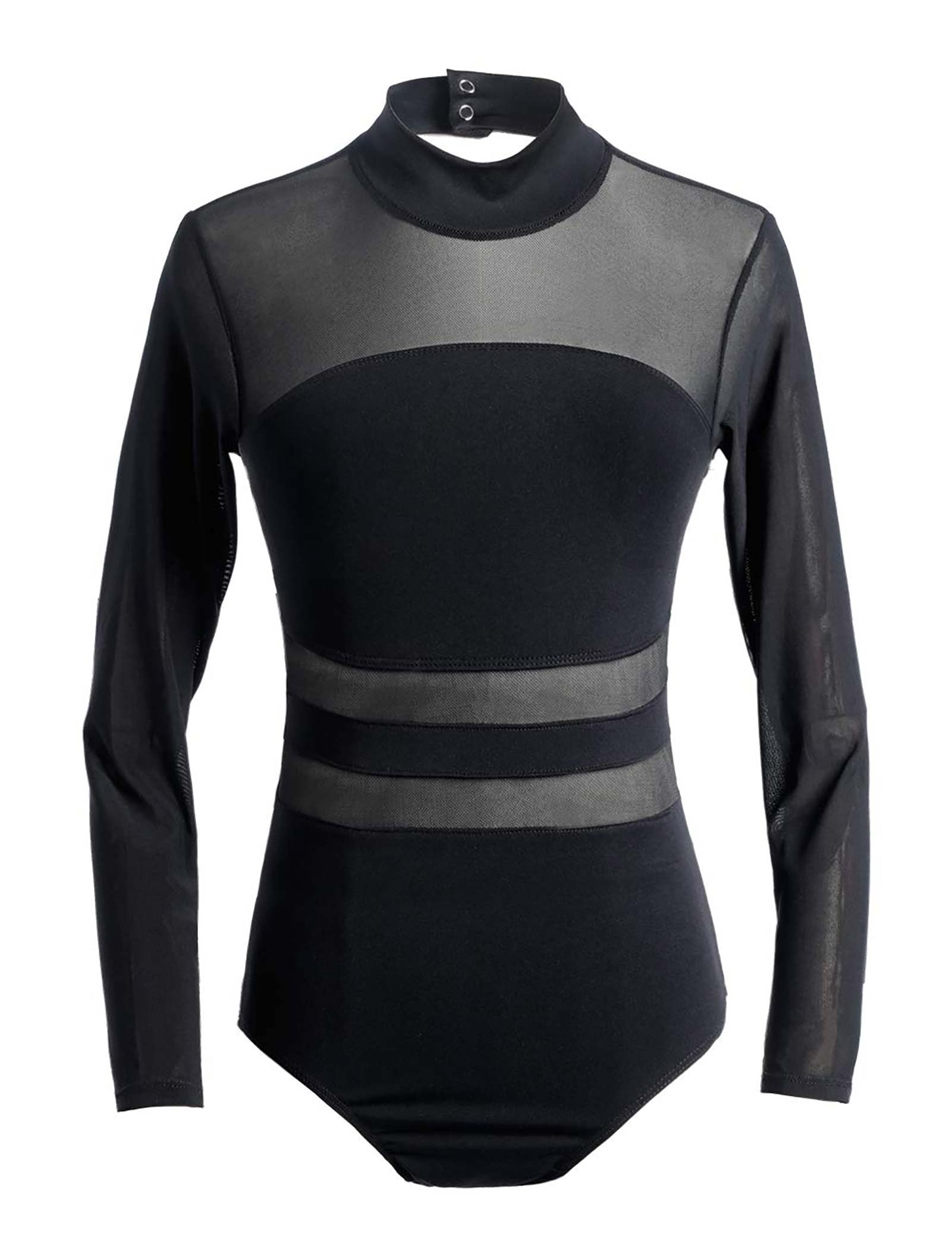 White Leotard Women Daydance Women's Ballet Leotard Turtleneck