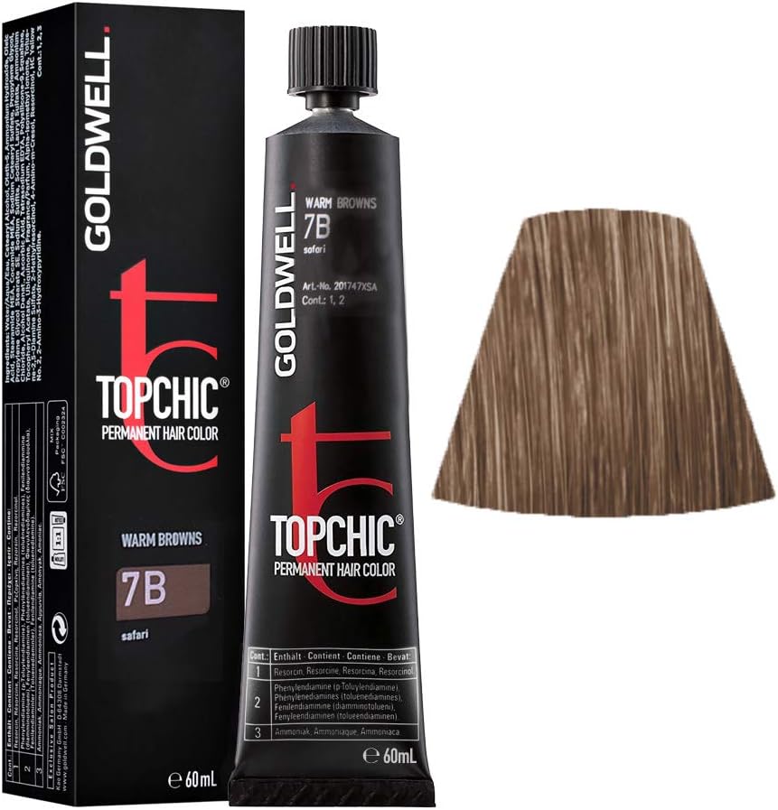 Goldwell Topchic TB Permanent Hair Colour, 7B Safari, 60 ml 4021609000679