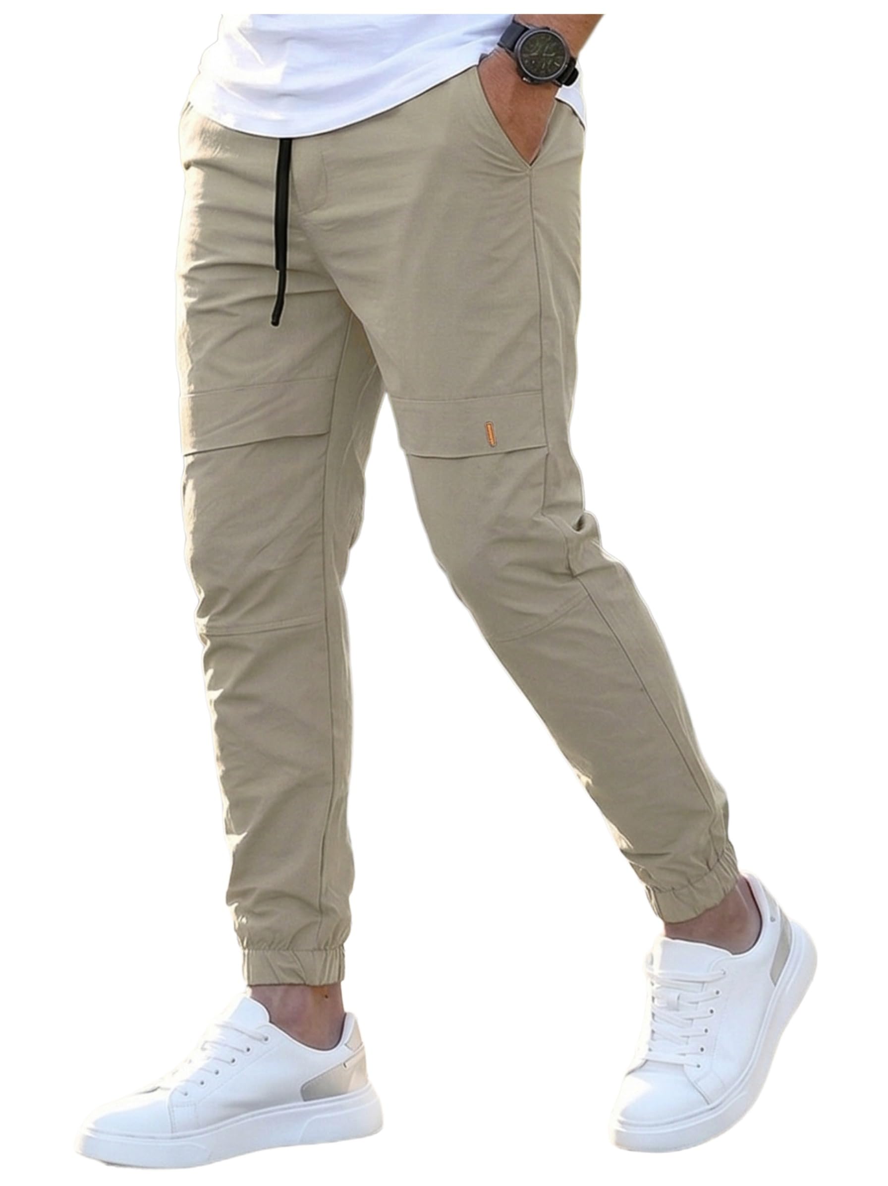 anni designer Men Cargo Pants Cotton Solid | Cargo Pants for Men | Mens Cargo Trouser | Multi Pocket Cargo Pant Regular Fit | Casual Stylish Bottom Wear for Mens Comfortable Clothing-picture-21