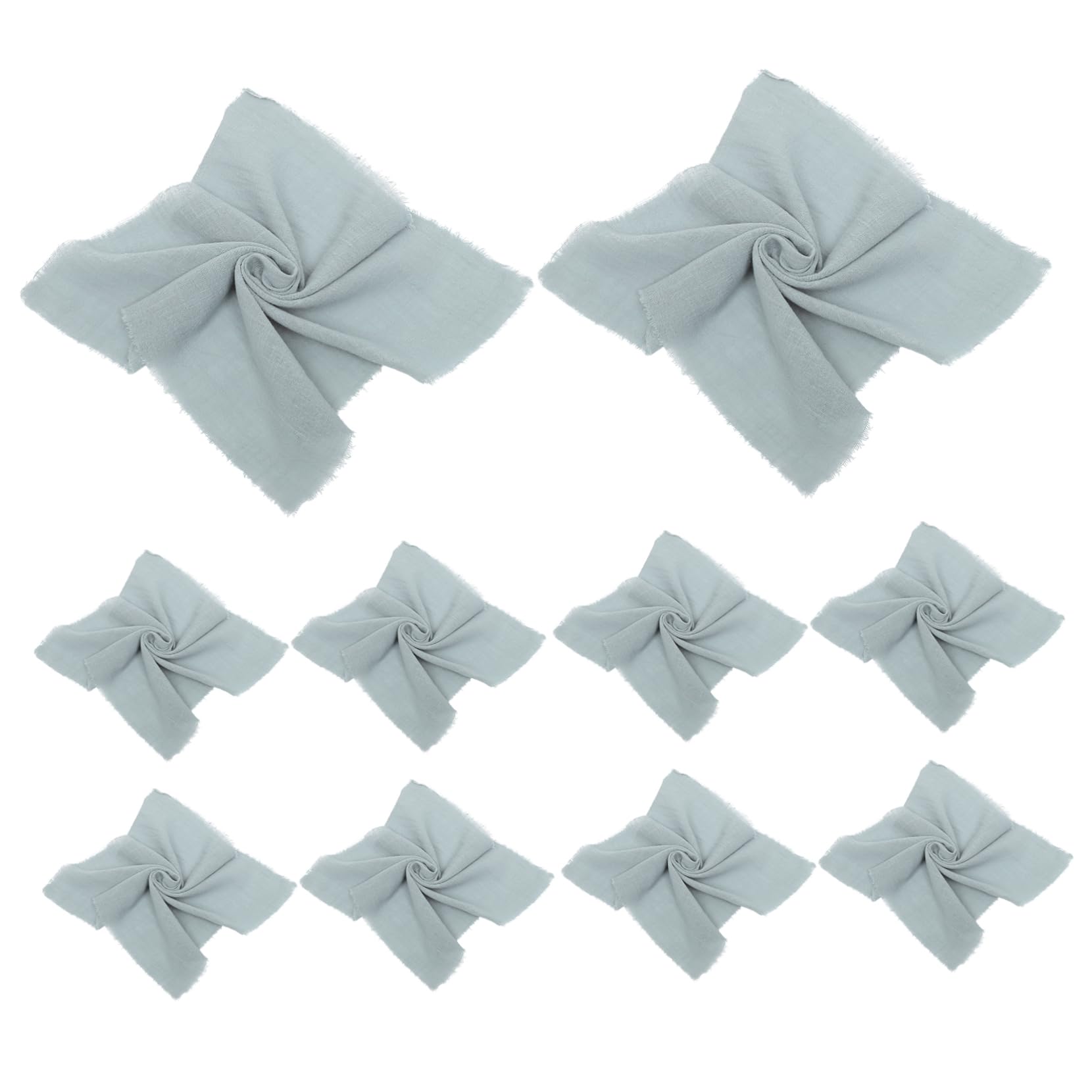 Servilletas de tela SECFOU de 12 piezas en color gris verde para vestir tus mesas de fiesta