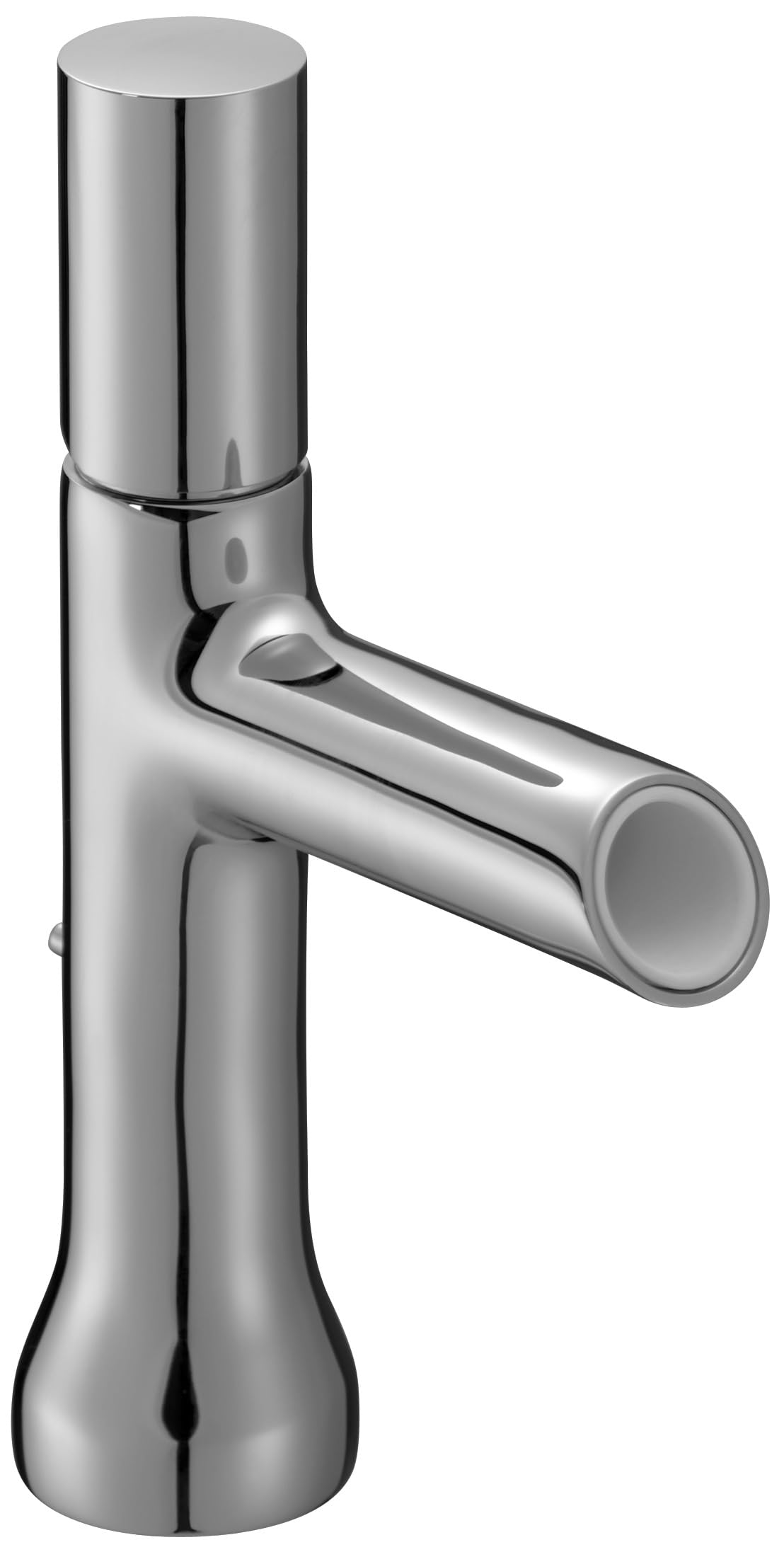 JACOB DELAFON Grifo Monomando para Lavabo con Desagüe Automático Agua con Efecto Cascada Personalizable (3 Colores de Aireador Incluidos). Forma de Bambú Salida de Agua Suave TOOBI E8959-CP