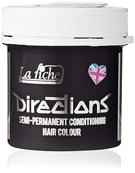 DIRECTIONS Ebony Semi-Permanent Hair Colour - 88ml Tub by La Riche