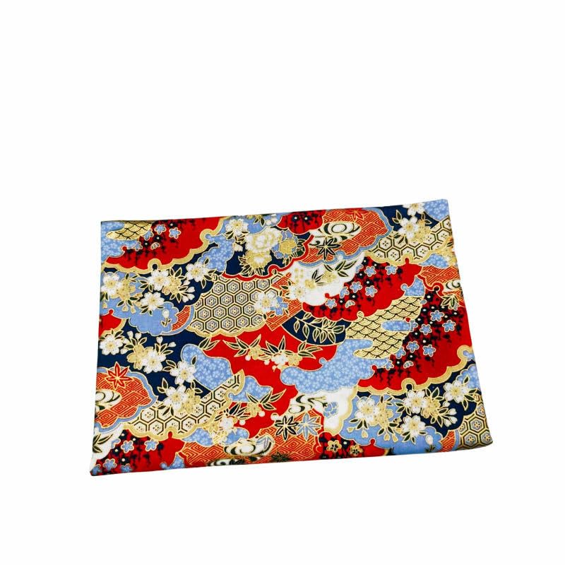 THAYLA 70 * 70 cm 5/10 szt. czerwony niebieski kwiat wielokrotnego użytku Furoshiki ściereczka do pakowania małych japońskich do pakowania prezentów tkanina kwadratowy szalik Bento do pakowania