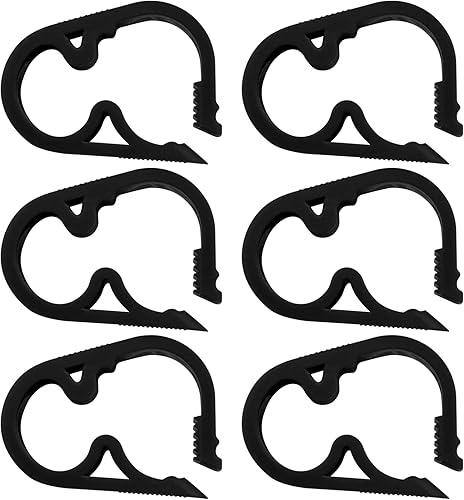 Miniatura 2 de Murtenze Abrazadera de manguera de sifón, abrazadera de control de flujo, abrazadera de tubo ajustable, abrazaderas de tubo de plástico, color negro