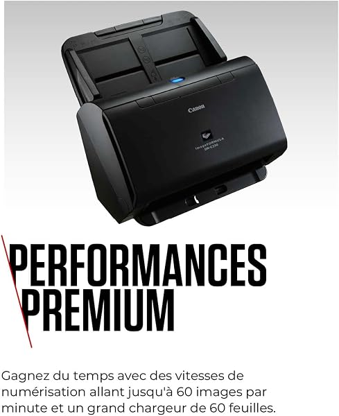 Canon imageFORMULA DR-C230 Scanner de Document, numérisation Recto Verso, Alimentation USB, pour la Maison et Le Bureau, 30 Pages/Min, Chargeur Auto 60 Pages, Logiciel CaptureOnTouch de Canon - 3