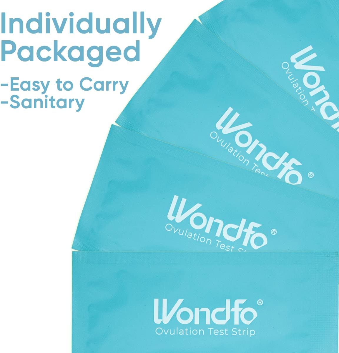 Wondfo Ovulation Test Strips - Women Fertility Tracking and Pregnancy Planning with Cycle-Detecting LH Surge - Highly Sensitive and Fast Result at Home Kit (50 Count) - 25 mIU/mL