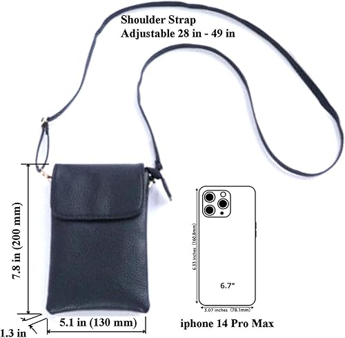 Miniatura 6 de Tapp Collections bolsa de cuello para iPhone 7 Plus, 6 Plus y otros smartphones (estilo 3), Negro