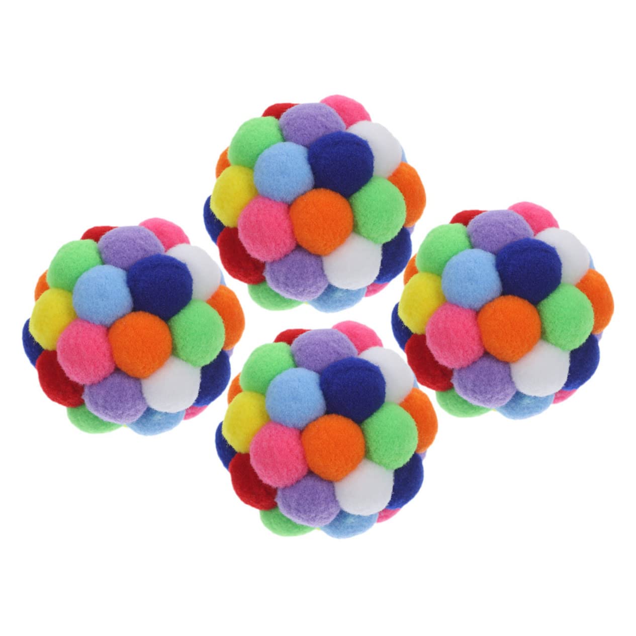 UPKOCH 4pièces Balles Interactives pour Chat Et Chaton avec Clochette pour Jeu Et Entraînement Satisfont Instinct De Griffage