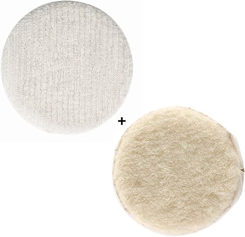 Oreck Capo de alfombra comercial y almohadillas de orbitador de lana de cordero (12 ") para máquina de piso Orbiter ORB550MC