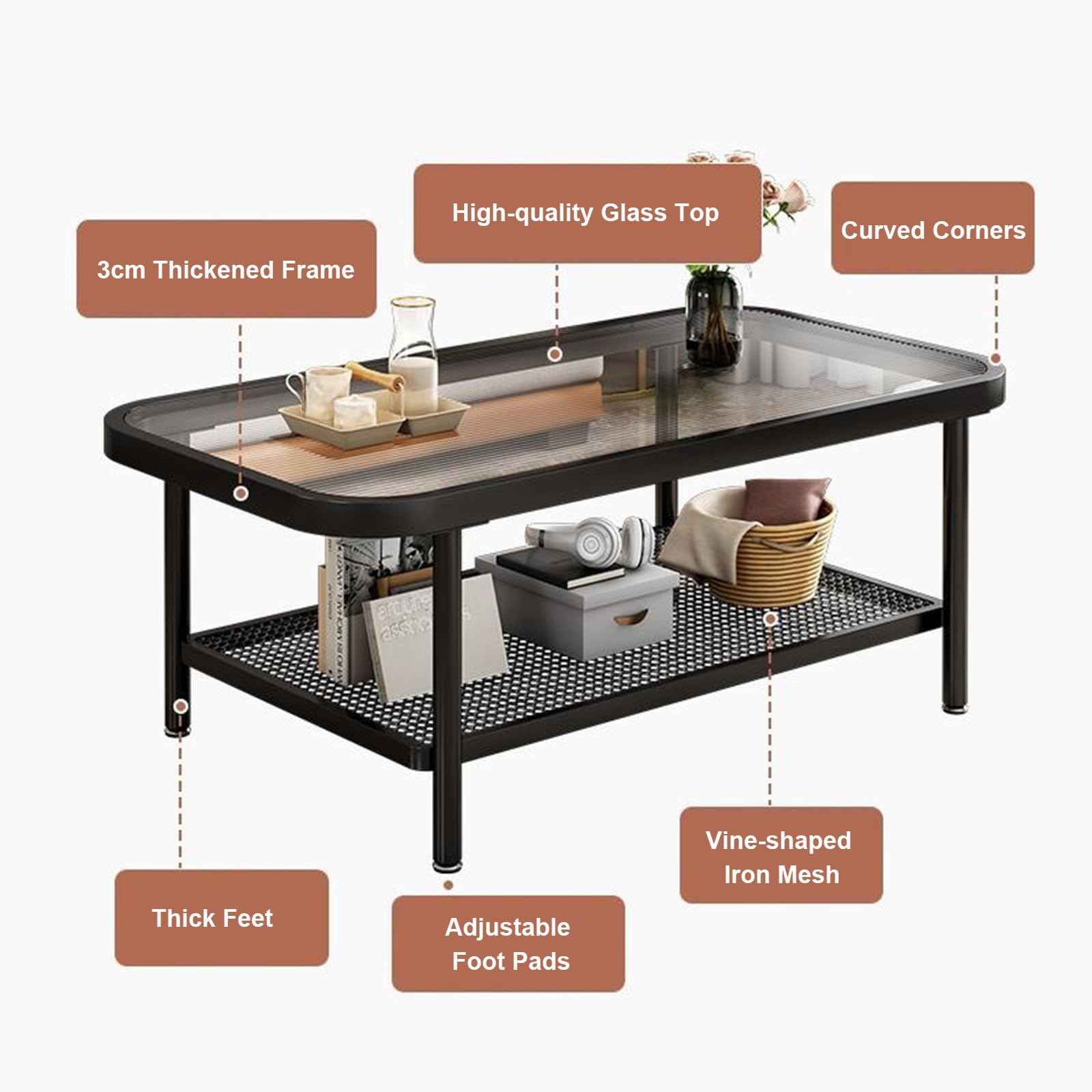 【FLYMEe】DE IRON COFFEE TABLE LIFE FURNITURE DE IRON COFFEE TABLE / ライフファニチャー DE