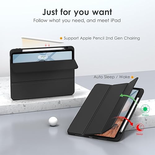 Miniatura 5 de VIKESI Funda para iPad Pro de 11 pulgadas de 4321 generación, Funda para iPad Air de 11 pulgadas  5  4 generación con parte trasera transparente,
