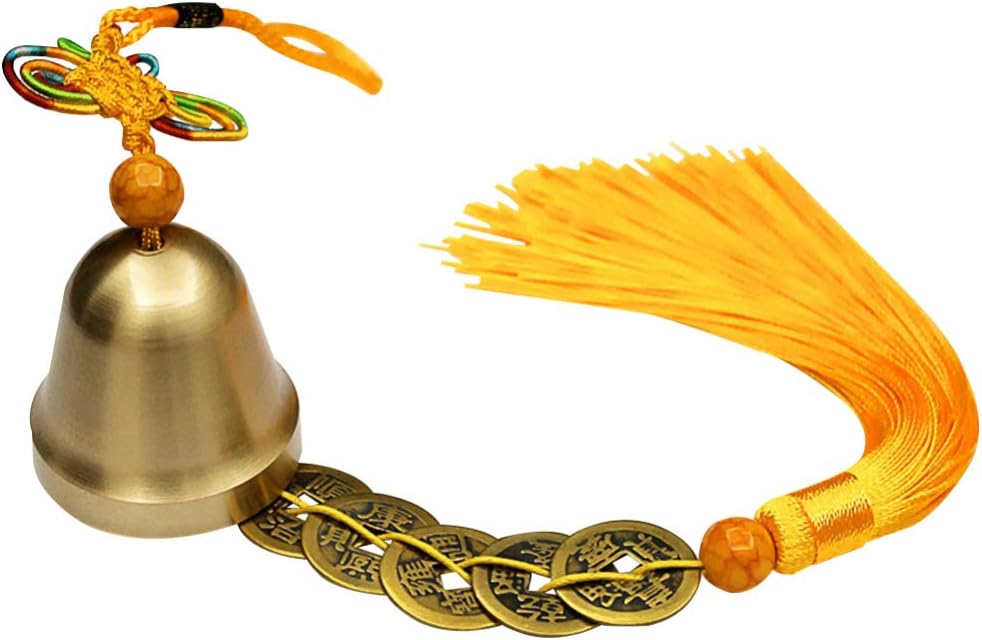 VOSAREAChinese Feng Shui Bell Pendant Coins for Home Car Garden Hanging Good Luck Blessing