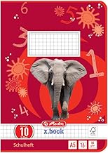 Herlitz Schulheft x.book A5, Lineatur 10, ab 2. Klasse, 16 Blatt, 10 Stück