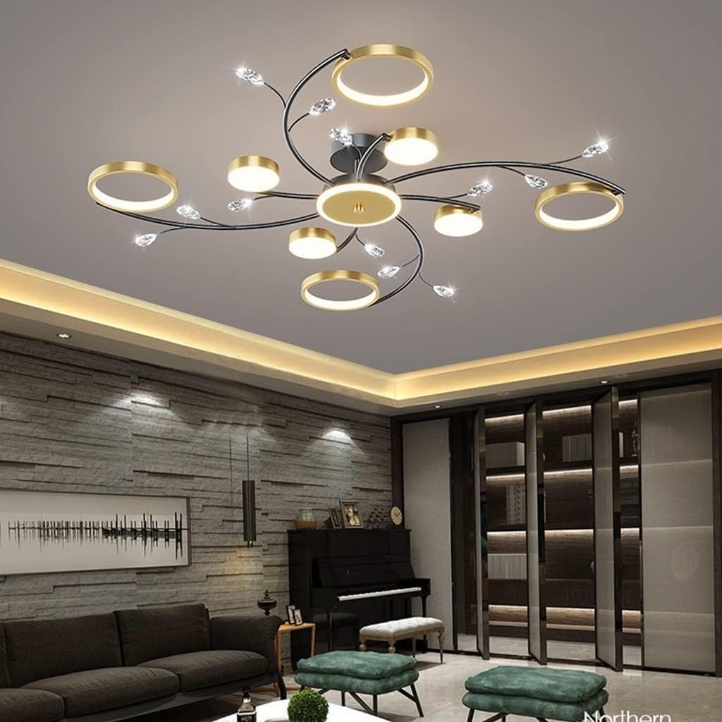 Lustre 6+1 têtes de couleur unique pour éclairage intérieur