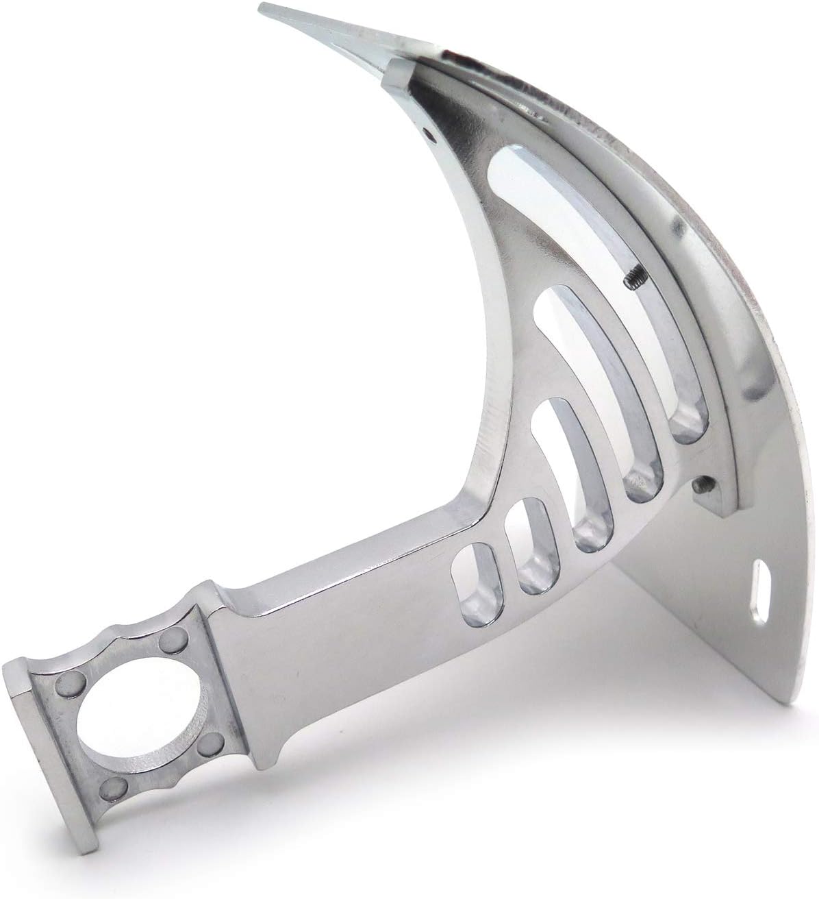 HONGK- Curved Mount License Plate Tag Holder Bracket Compatible with Cbr 900R 929R 954R Rc51 Silver [B01C0SROA8]