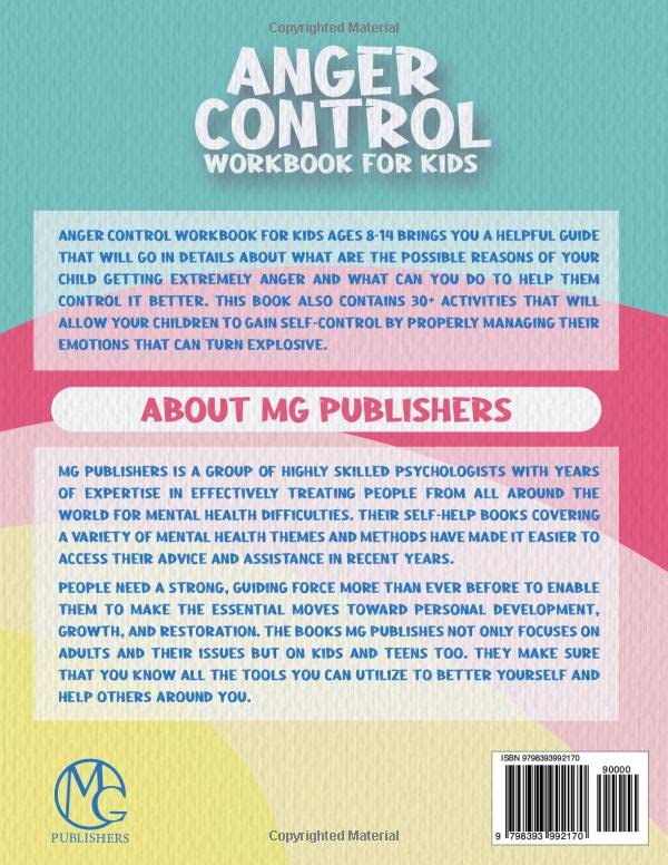 Miniatura 2 de Anger Control Workbook for Kids Ages 8-14 30+ Activities to Engage Your Children to Manage Their Emotions and Explosive Behavior and Gain Self