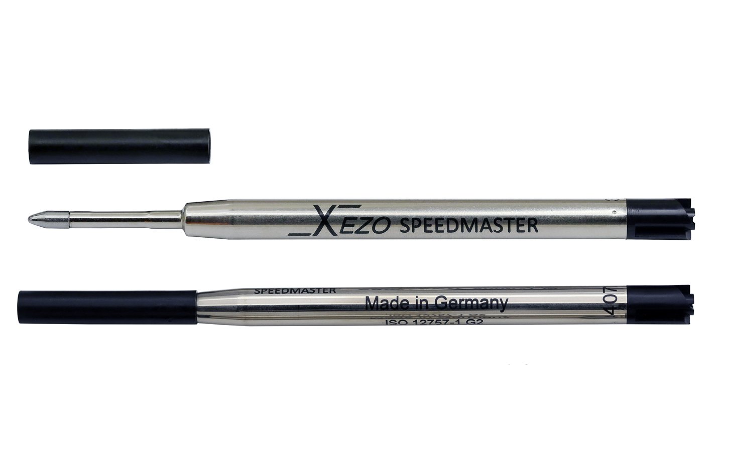 Xezo Pens Speedmaster 90001 Ballpoint Gel Refills, Pack of 2, Black