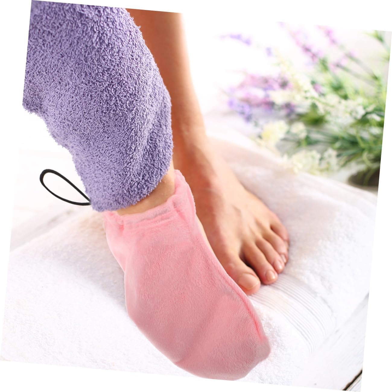 2pairs Paraffin Wax Foot Convenient Warming Accessories for Hot Wax Therapy Lightweight and Easy to Clean Design for Foot Care