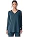 Eileen Fisher Fine Stretch Jersey Knit V-neck Tunic - Main View