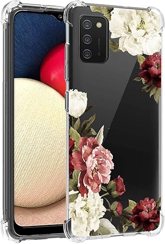 Miniatura 4 de Funda para Galaxy A02S, Samsung A02S Funda transparente para niñas y mujeres, TPU suave a prueba de golpes, funda protectora transparente para