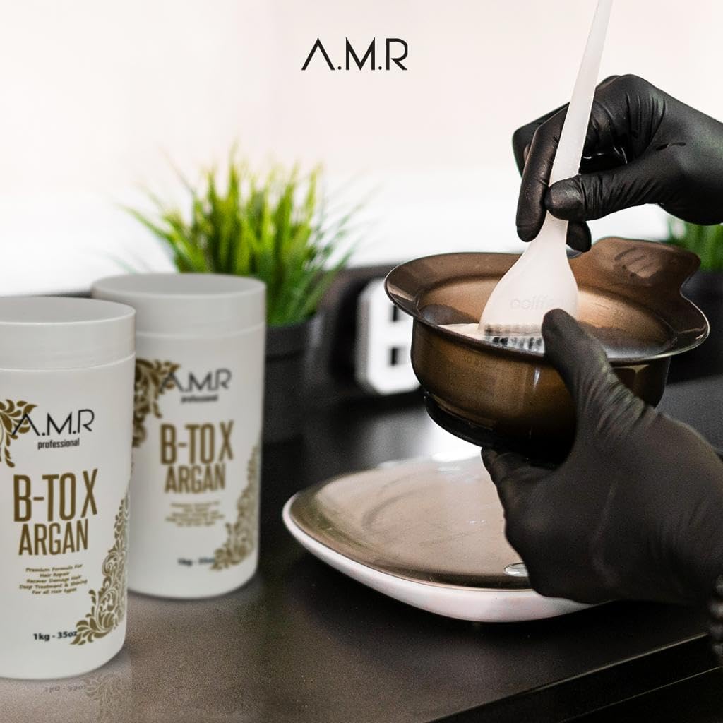 BTOX ARGAN AMR Professional Cuidado Profundo reparador intenso para cabello muy dañado (1 kg)