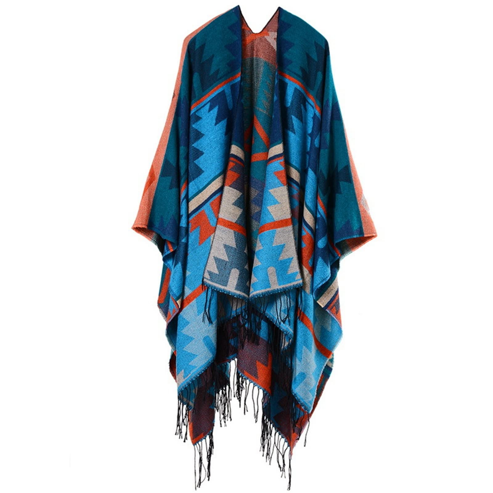 Scialle da Donna Poncho da Donna Scialli Avvolge Sciarpa Invernale Oversize per Le Donne
