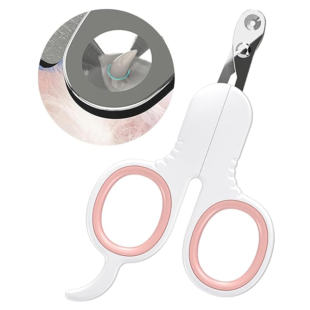 ZEWZE Cortauñas para gatos, cortauñas de seguridad de acero inoxidable para gatos, ideal para principiantes