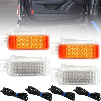 LED Door Puddle Warning Light Kits for 2015-2024 Au-di A3 S3 RS3 A4 S4 B9