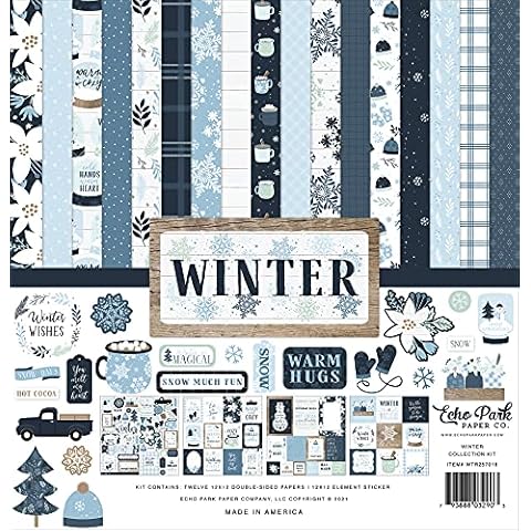 ECHO PARK PAPER COMPANY Echo Park Collection Kit 12"X12"-Winter, Multicolor Cover