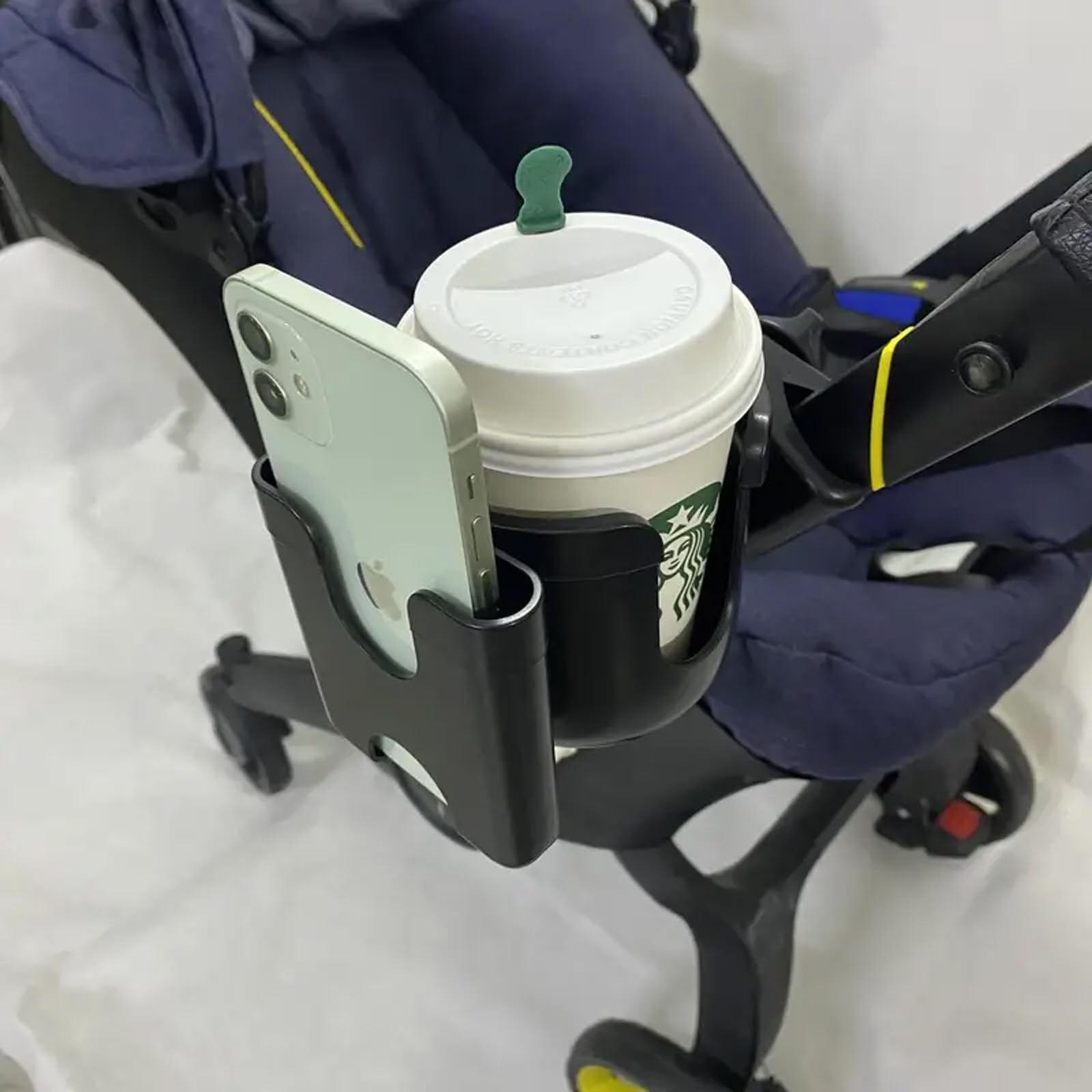 Cup Holder Universal Drink Coffee Cup Holder with Phone Holder Bike Wheelchair Walker Gifts for Women Men - Image 4