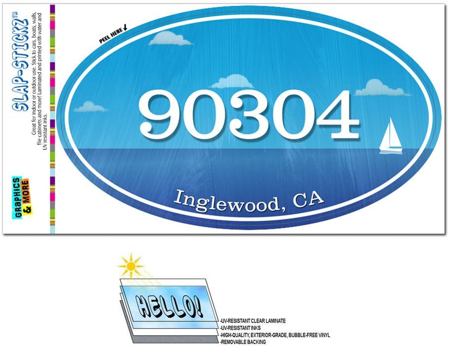 Graphics and More Zip Code 90304 Inglewood, CA Euro Oval Window Bumper