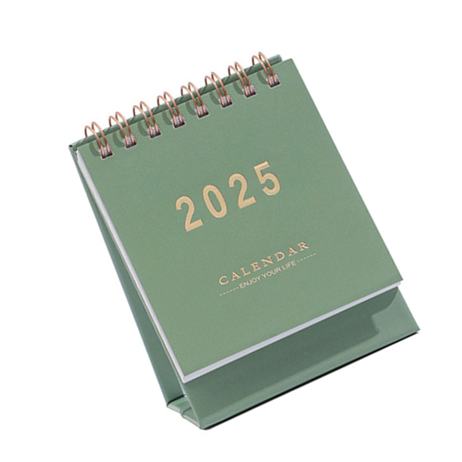2024-2025 Calendar Small Tabletop Calendar Runs from July 2024 to December 2025 Stand Up Desk Calendar Twin-Coil Binding
