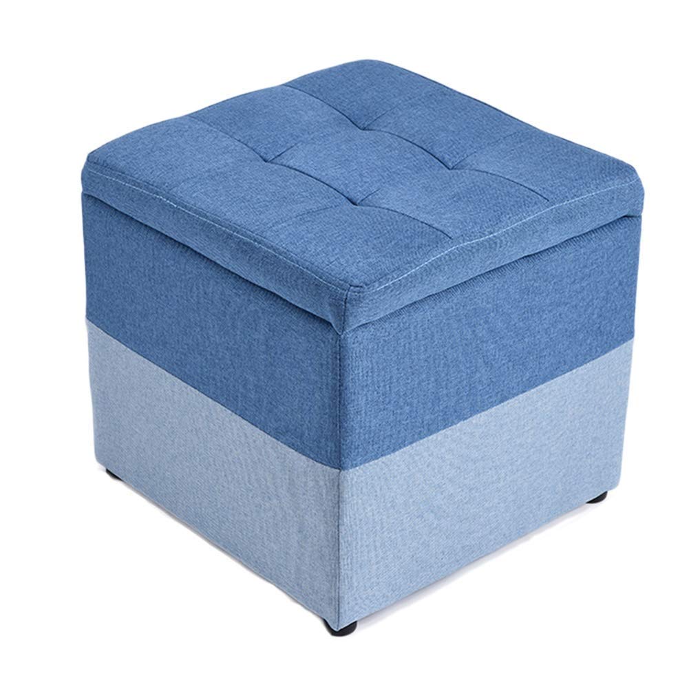 Taburete de Almacenamiento Taburete con escalón Taburetes Cortos Mesa de Centro para el hogar Taburete de Extremo de la Cama Banco de Juguetes para niños Reposapiés Sala de Estar P