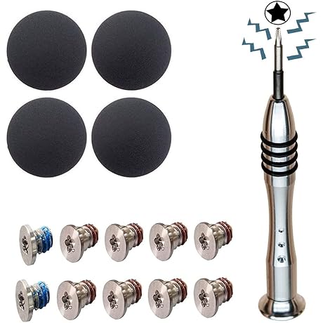 Macbook Rubber Feet Replacements, 10 PCS, Compatible with Pro & Air Models A1425 A1502 A1398