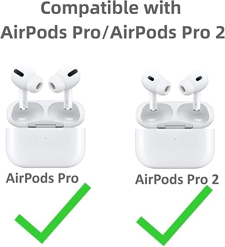 Miniatura 2 de AirPods Pro y AirPods Pro 2 - Almohadillas de silicona para reducir el ruido con ajuste seguro y bolsa de plástico de almacenamiento portátil (3 3