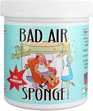 The Original Bad Air Sponge Odor Absorbing Neutralant, 14ozPackaging May Vary, White | Professional-Strength; Absorbs Pet, Smoke, Mold & Mildew Odors; Non-Toxic; Safe for Homes; No Spray or Power Required