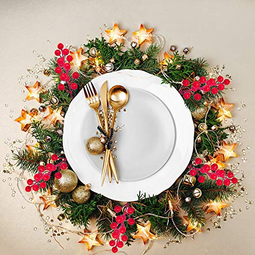 24 Pcs Red Berry Stems,Artificial Holly Christmas Berries Picks,Fake Red Berry Branch for Christmas Tree,DIY Wreath,Festival and Party Decor,7.9 inches - Thumbnail 5