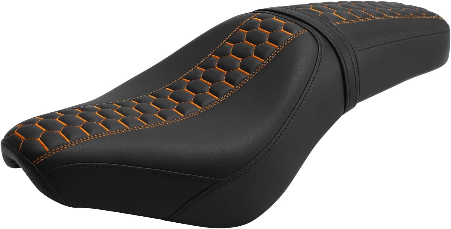 TCMT One-Piece Motorcycle Driver Passenger Seat Fit For Honda Rebel CMX300 CMX500 2017-2022 Orange