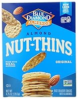 Vista 1 de Blue Diamond Nut-Thins Cracker Snacks, almendra, cajas de 4.25 onzas (paquete de 2)