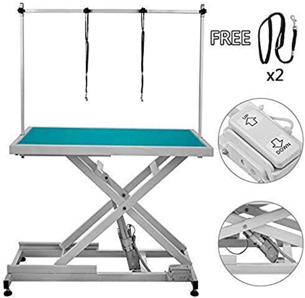 Happybuy Electric Grooming Table Heavy Duty Professional Adjustable Electric Dog Grooming Table Large Portable Electric Lift Dog…