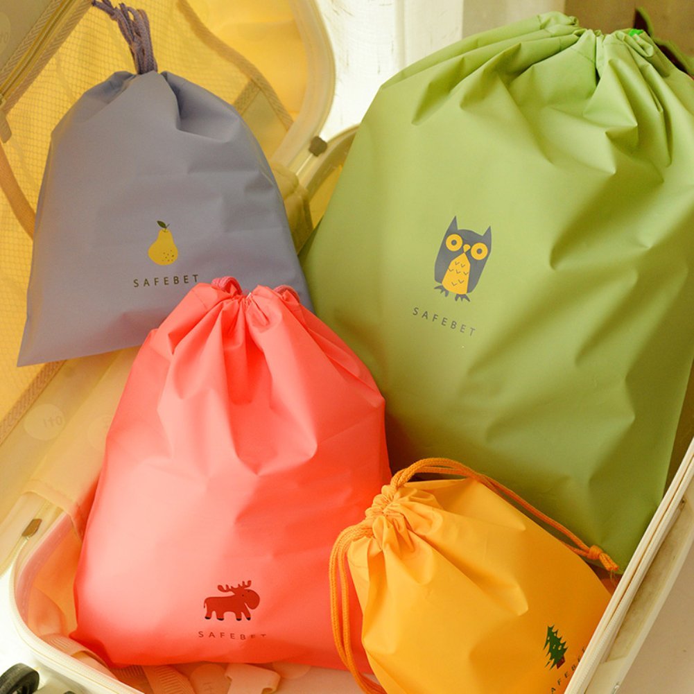 Lot De 2 Pochettes étanches à Cordon - 30x20 Cm - Sacs Réutilisables Pour Sport, Piscine, Plage, Voyage - Matériau PE