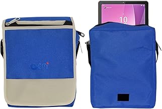 ACM Flip Soft Padded Shoulder Sling Bag Compatible with Lenovo Tab M9 Carrying Case Dark Blue