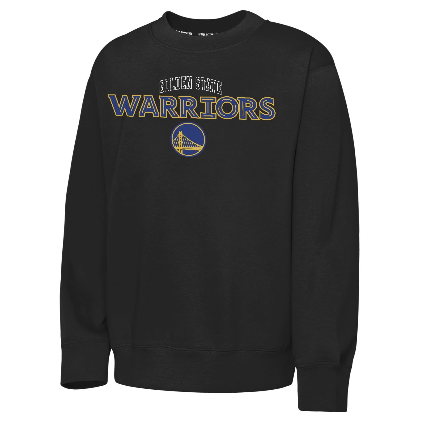 NBA Mens Fleece Crew, Black, XXL EU